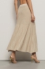 Gonna midi in maglia lurex • Deserto