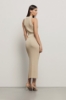 Abito con scollo halter in costina • Deserto