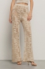 Pantalone dritto in maglia • Deserto