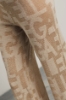 Pantalone dritto in maglia • Deserto