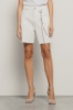 Short over loose fit con catene strass • Off white