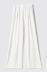 Pantalone dritto con etichetta davanti • Bianco