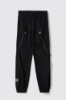Pantalone cargo in nylon • Nero