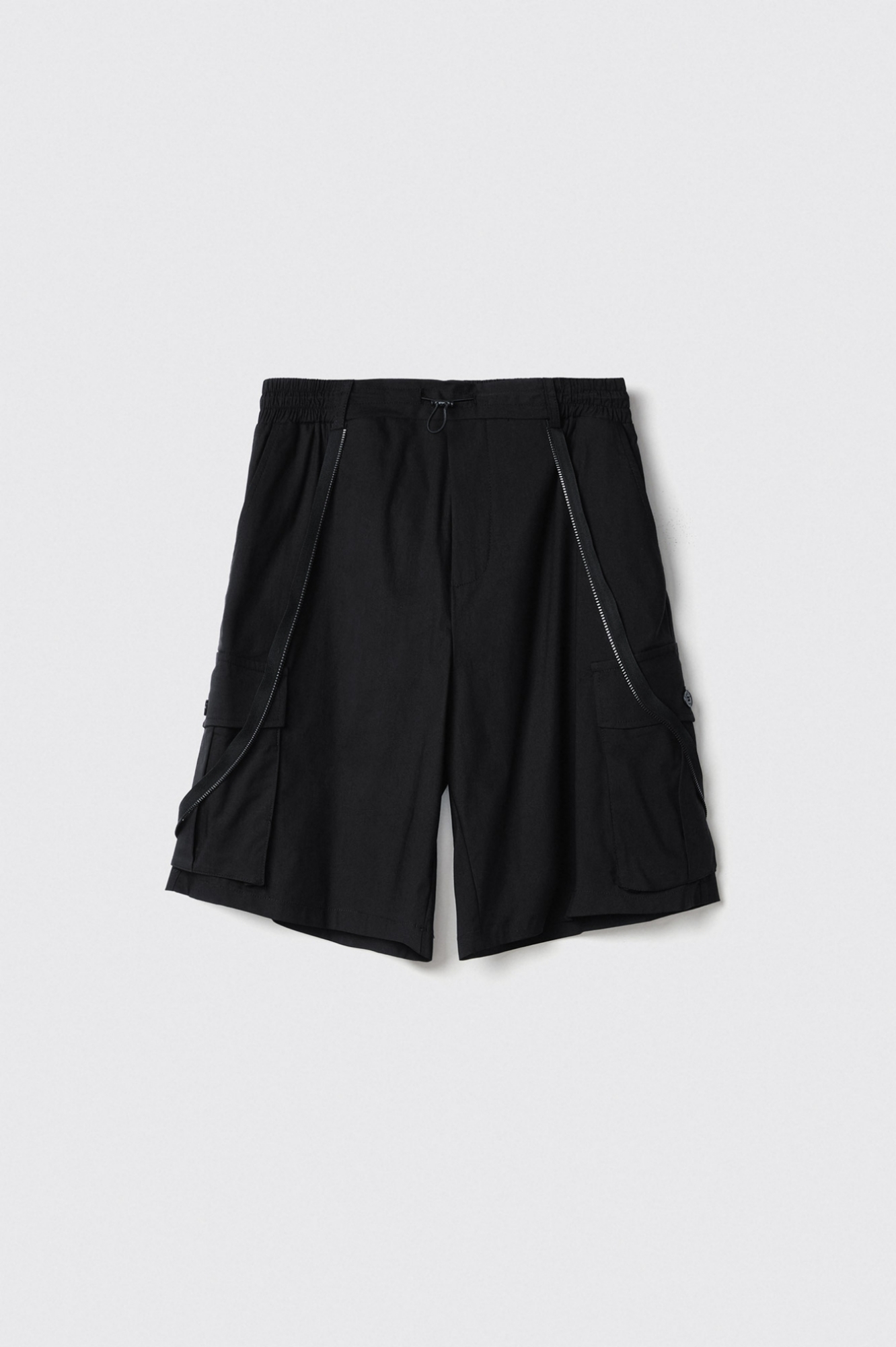 Bermuda in nylon • Nero