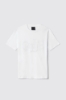 T-shirt in jersey girocollo con ricamo • Bianco