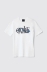 T-shirt in jersey girocollo con stampa • Bianco