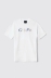 T-shirt in jersey girocollo con ricamo • Bianco