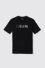 T-shirt in jersey girocollo con ricamo • Nero