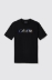 T-shirt in jersey girocollo con ricamo • Nero