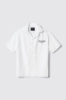Camicia manica corta in cotone • Bianco