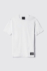 T-shirt in jersey girocollo con etichetta • Bianco
