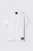 T-shirt in jersey girocollo con etichetta • Bianco