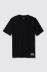 T-shirt in jersey girocollo con etichetta • Nero