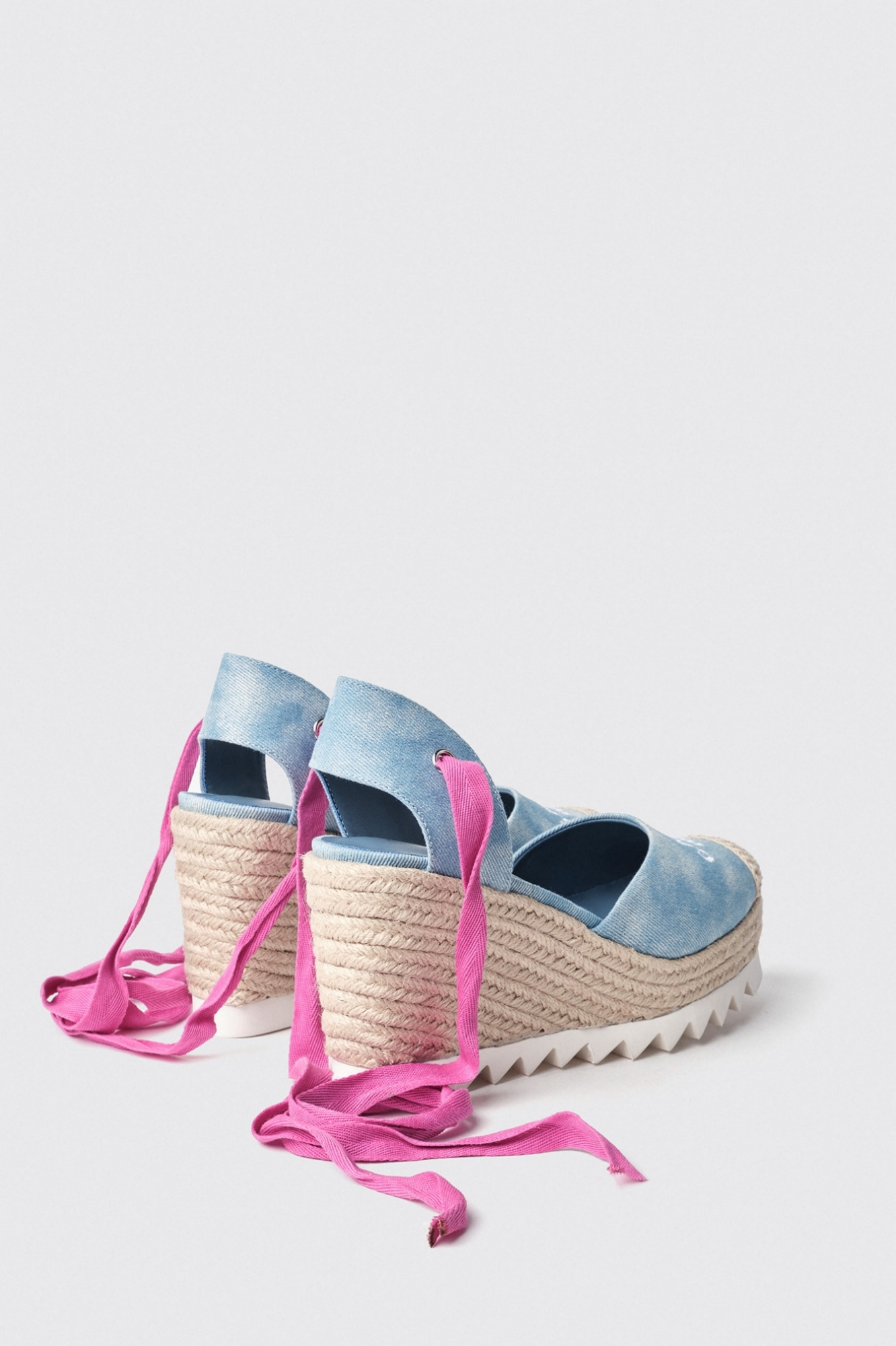 Denim Fornarina Sandali Con Zeppa Zeppa Scarpe Fornarina Anni 2000