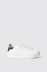 Sneakers addict in action leather con patch in denim • Denim black