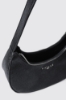 Reg moon bag logo in metallo e tracolla e maxi g con pietre • Nero