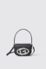 Reg shoulder strap con catena e maxi g con strass • Nero