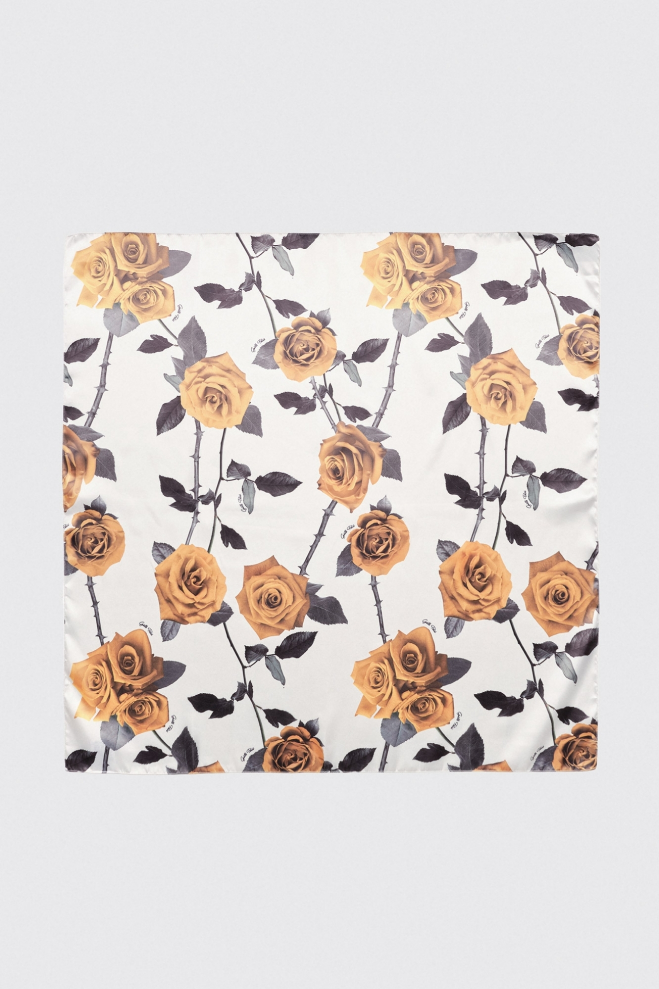 Foulard stampato allover • Giallo