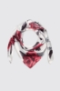 Foulard stampato allover • Rosso