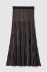 Gonna midi in maglia lurex • Nero