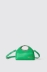 Mini hand bag con logo in metallo • Verde