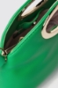 Mini hand bag con logo in metallo • Verde