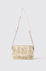 Reg shoulder strap jacquard con logo in metallo • Naturale