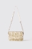 Reg shoulder strap jacquard con logo in metallo • Naturale