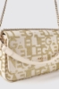 Reg shoulder strap jacquard con logo in metallo • Naturale