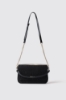 Reg shoulder strap jacquard con logo in metallo • Nero