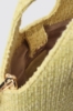 Mini hobo bag con logo in metallo • Giallo