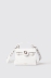 Reg shoulder strap con logo e applicazione g in metallo • Bianco