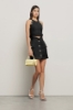 Gonna corta bustier in cady • Nero