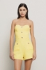 Tutina scollo a cuore in cady • Giallo