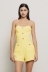 Tutina scollo a cuore in cady • Giallo