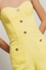 Tutina scollo a cuore in cady • Giallo