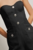 Tutina scollo a cuore in cady • Nero