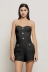 Tutina scollo a cuore in cady • Nero