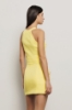 Top scollo  halter in maglia • Giallo