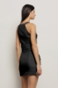 Top scollo halter in maglia • Nero
