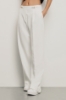 Picture of Straight cady trousers with horsebits • White