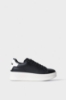 Immagine di Sneakers addict in action leather con rubber patch • Nero-bianco