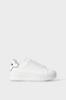Immagine di Sneakers addict in action leather con rubber patch • Bianco