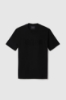 Immagine di T-shirt in jersey girocollo con applicazione embossing • Nero