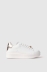 Sneakers addict in action leather con passalaccio in strass • Oro