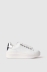 Sneakers addict in action leather con strass • Argento