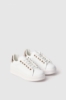 Sneakers addict in action leather con strass • Oro
