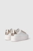 Sneakers addict in action leather con strass • Oro