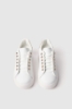 Sneakers addict in action leather con strass • Oro
