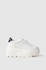 Sneakers addict plateau con logo sulla suola • Nero